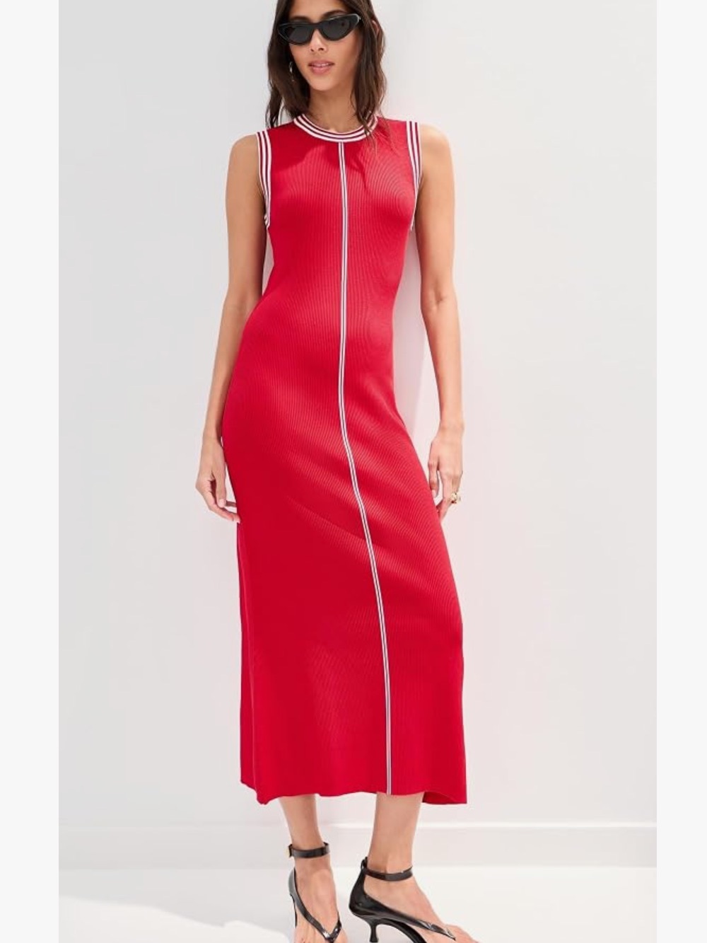 Le Bop Ringer Dress red medium